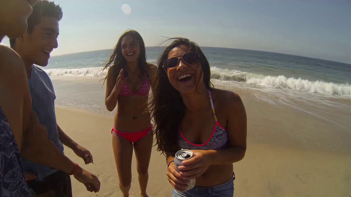 Handheld Smartphone Beach Video