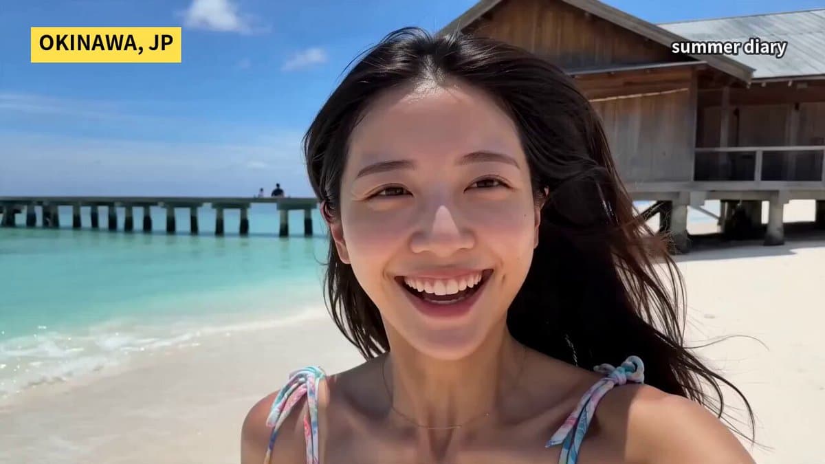 Okinawa Summer Beach Smartphone Vlog