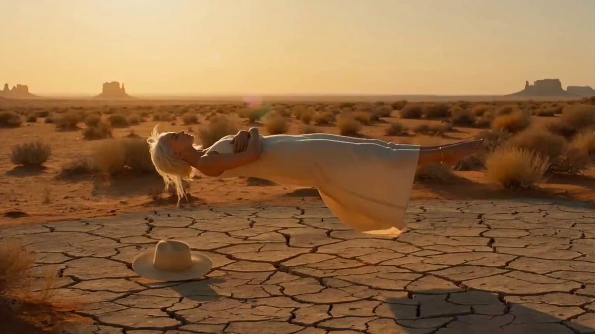 Cinematic Desert Angel Orbit