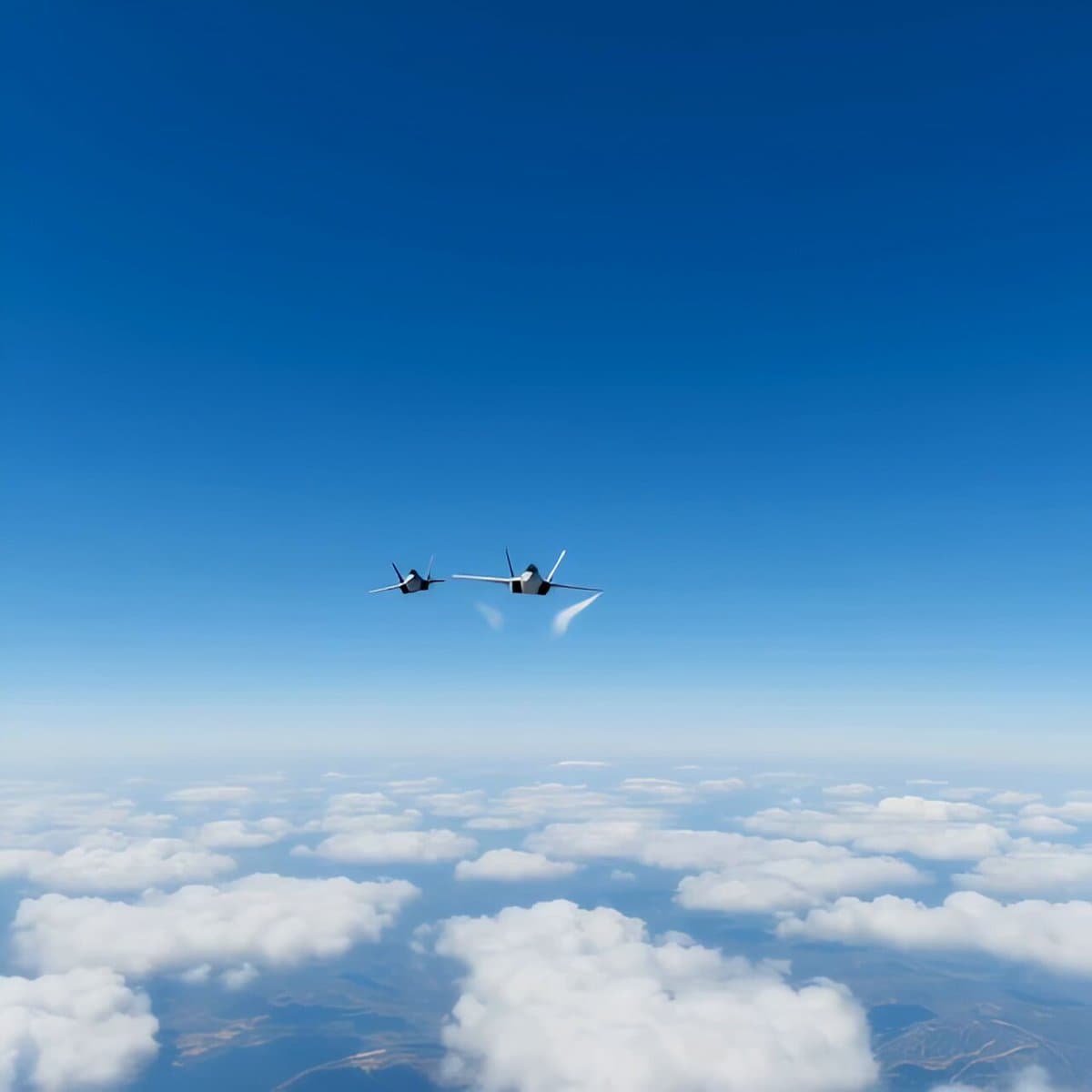 Modern Fighter Jet Dogfight