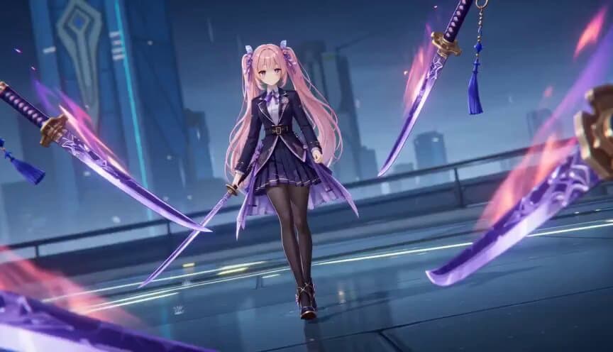 Cinematic Anime Magic Sword Battle