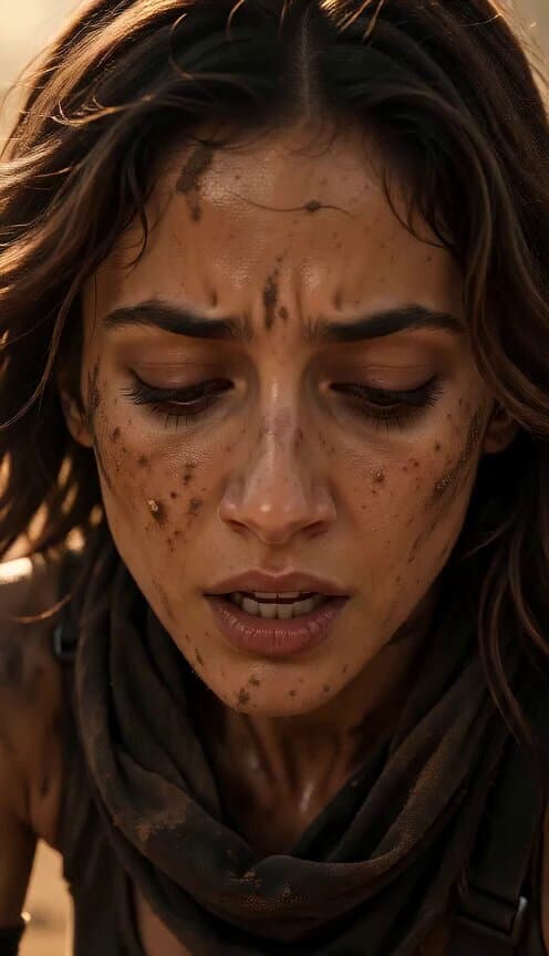 Desert War Zone Action Sequence