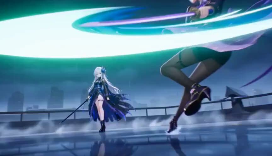 Cinematic Futuristic Anime Sword Fight