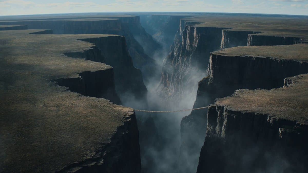 Dissolving Rope Bridge Canyon