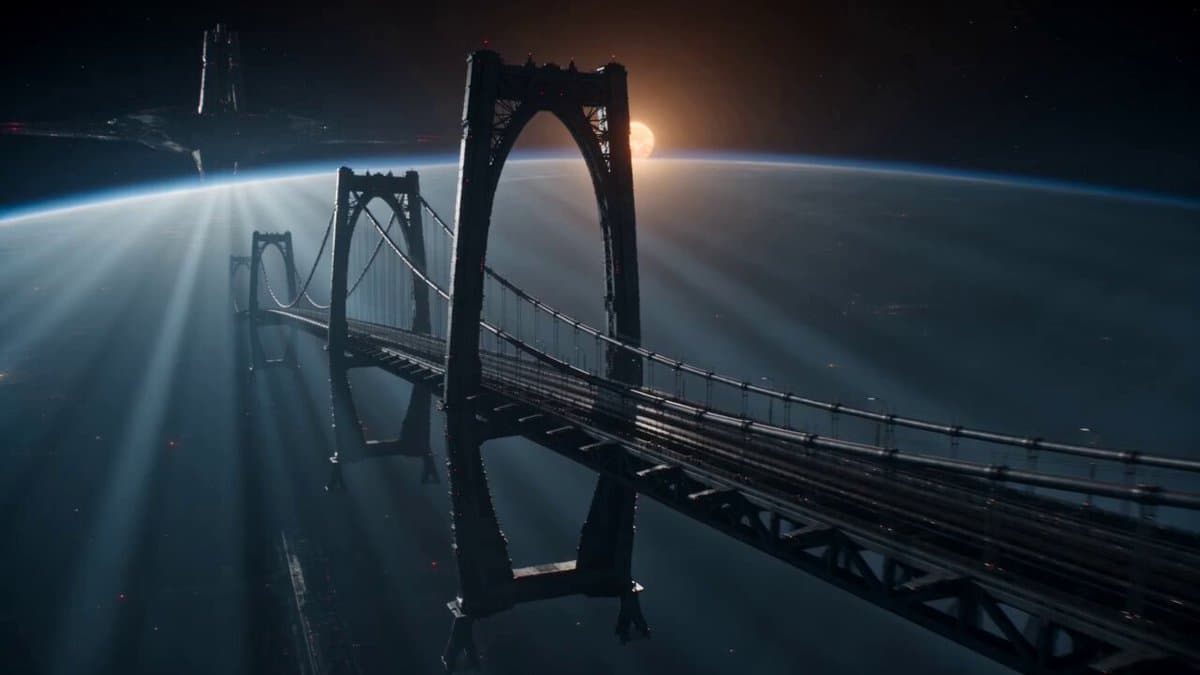 Sci-Fi Space Bridge Collapse