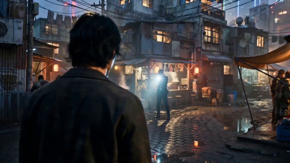 Gritty Cyber-Noir Alley Fight