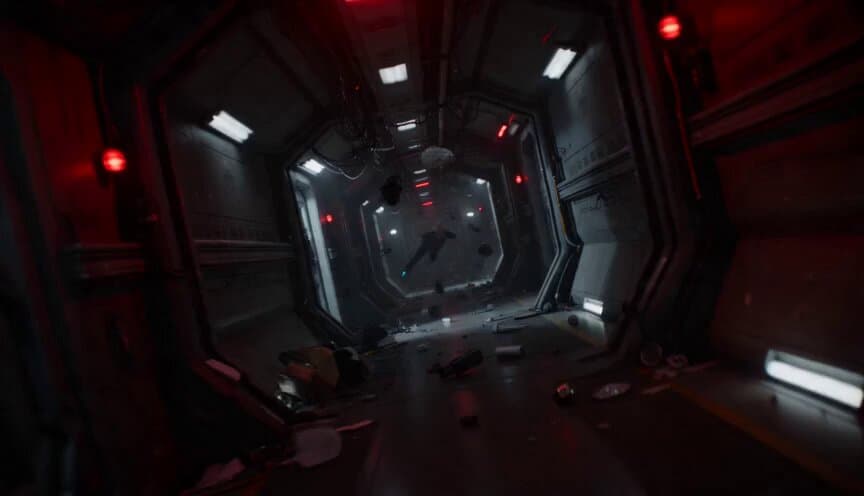 Zero-Gravity Prison Fight Scene