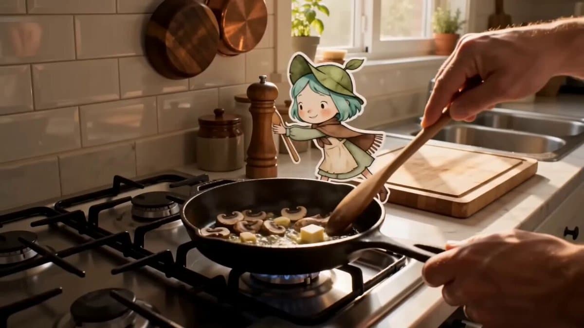 Mixed Reality Anime Sticker Cooking