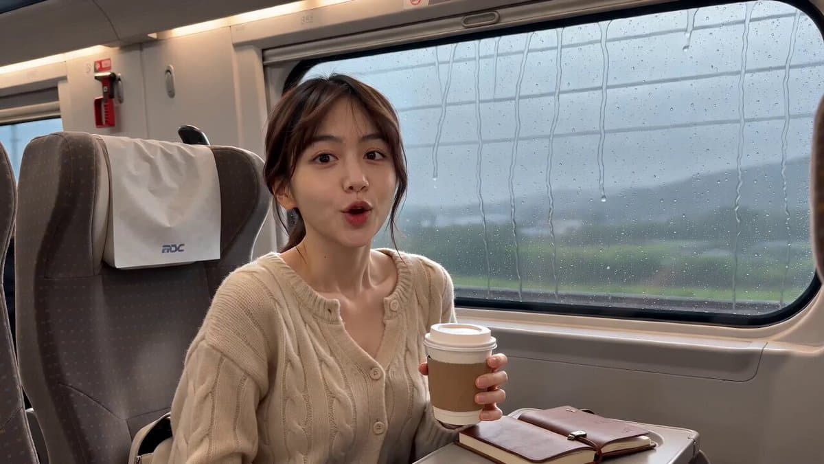 Realistic High-Speed Train Travel Vlog