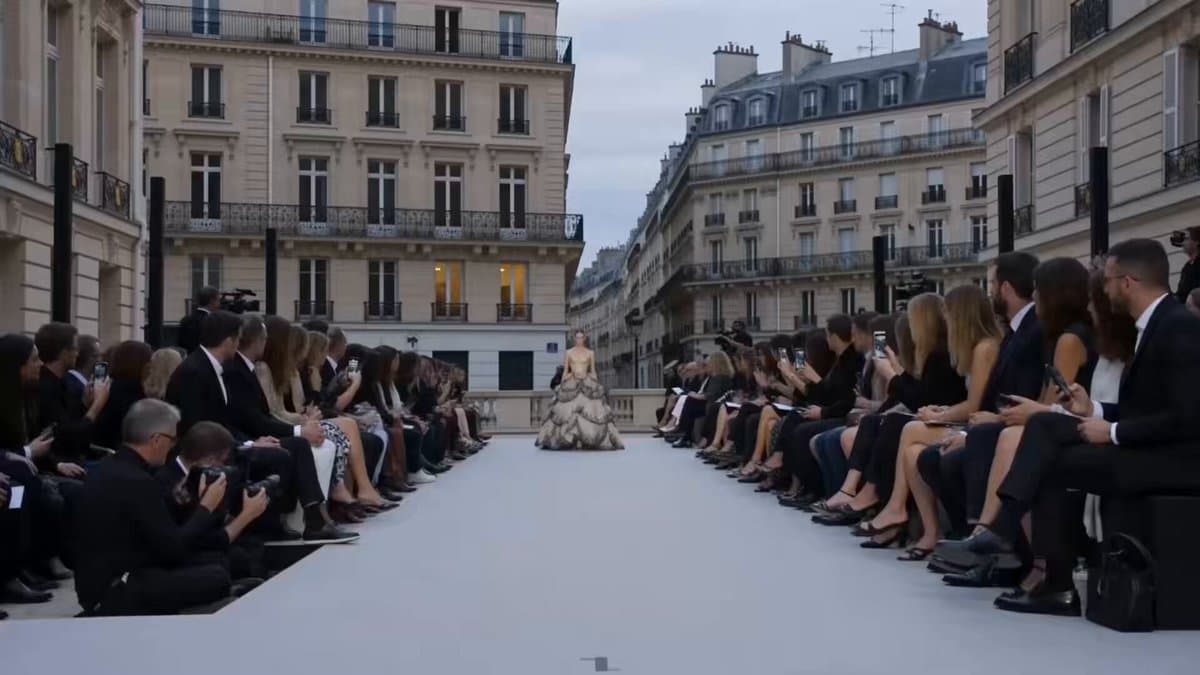 Paris Fashion Runway Footage