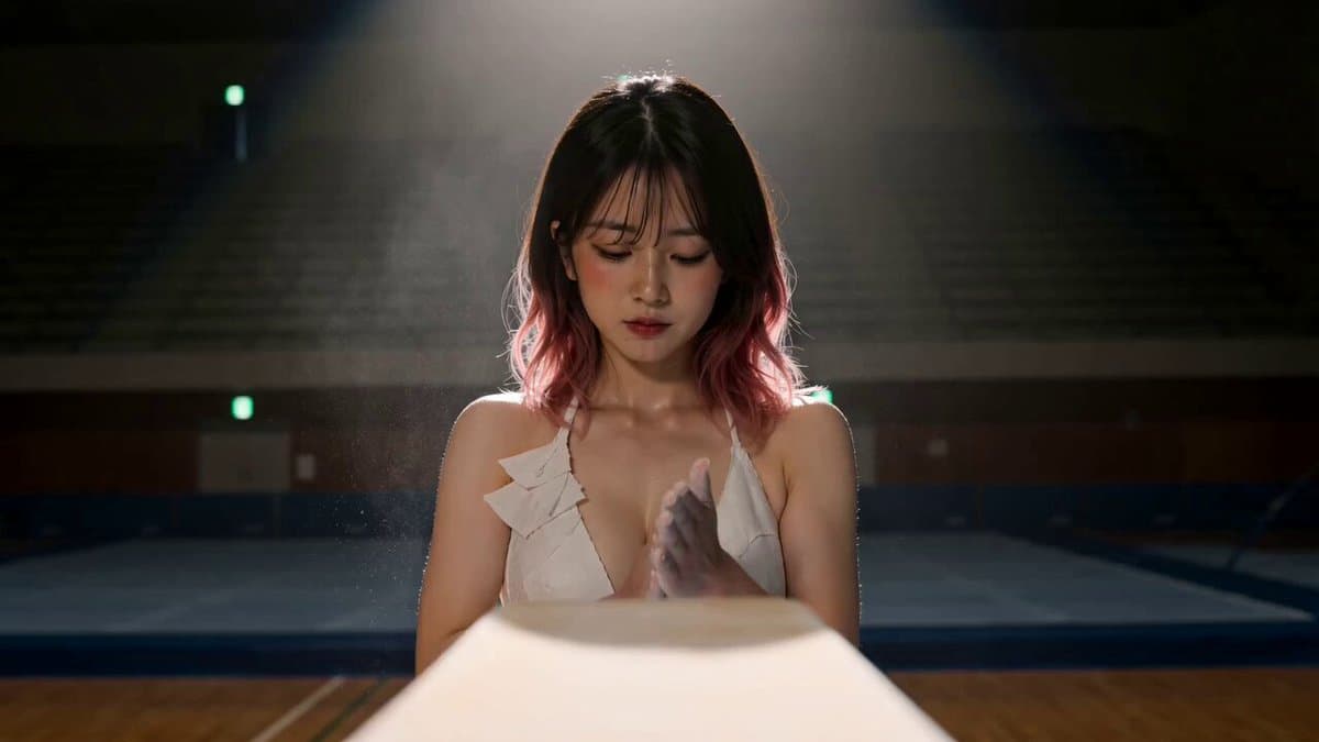 Cinematic Gymnastics Balance Beam