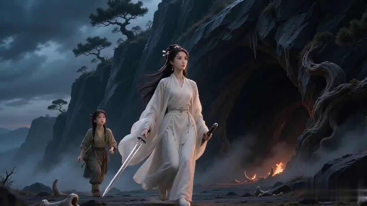 Swordswoman Dragon Cave Suspense to Comedy