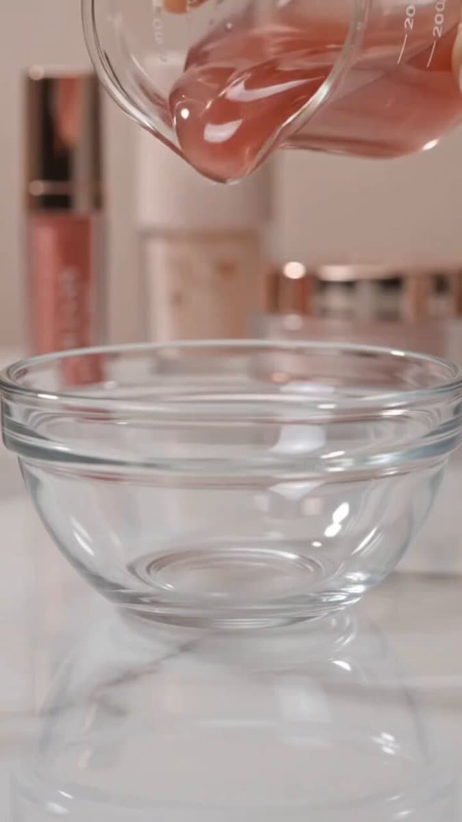 ASMR Pink Lip Gloss Creation