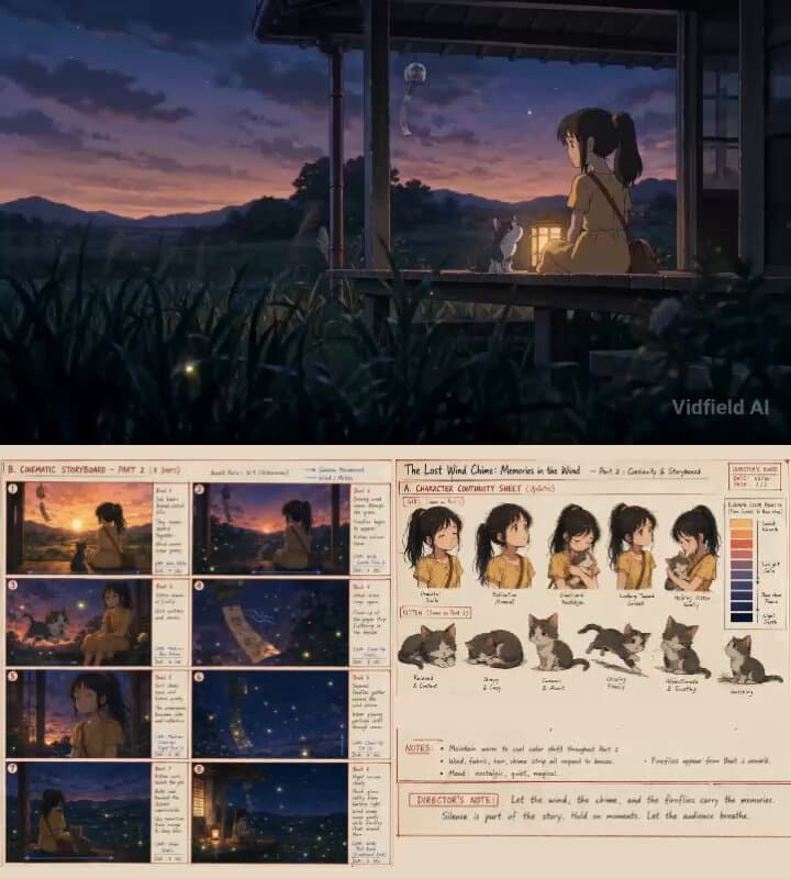 Emotional Anime Short Film Prompt