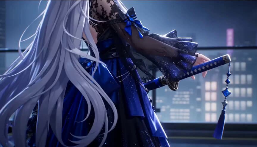 Gothic Anime Sword Slash