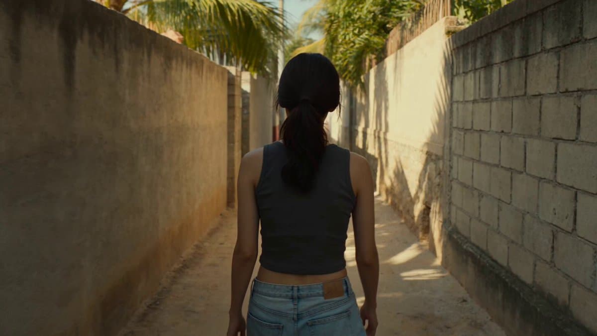 Golden Hour Alley Scene