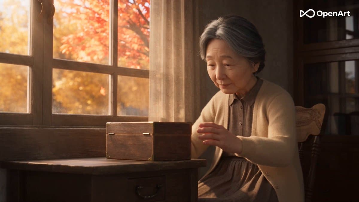 Korean Autumn Romance Animation