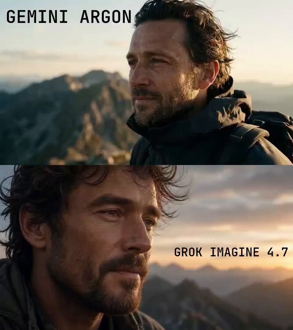 Grok Imagine vs Gemini: Human Face Close-up