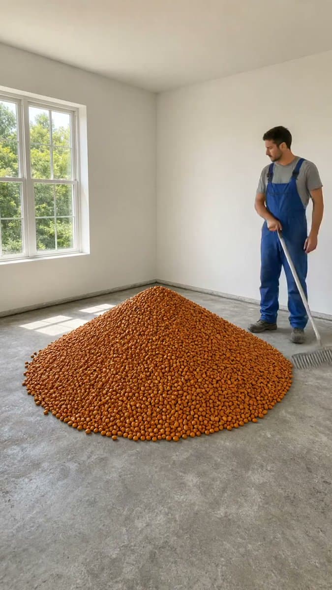 Pebble to Terrazzo Floor Transformation