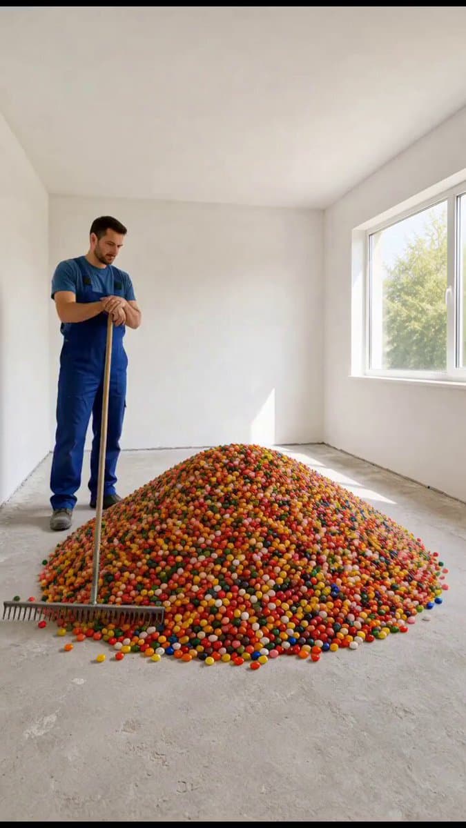 Gumball Terrazzo Floor Prompt