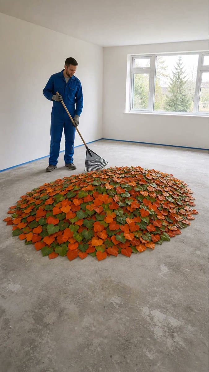 Autumn Leaves Epoxy Floor Renovation