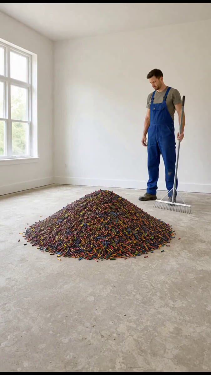 Crayon Terrazzo Floor Renovation Prompt