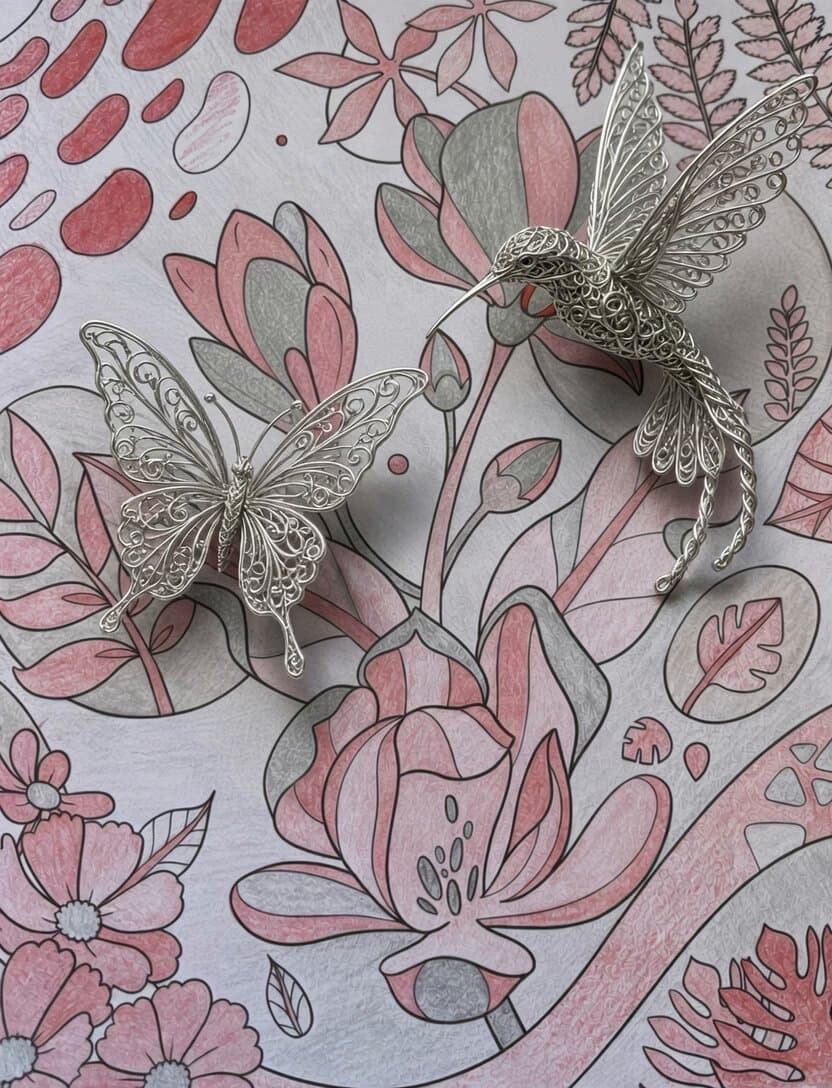 Wire Dragon to Butterfly Hummingbird Transform