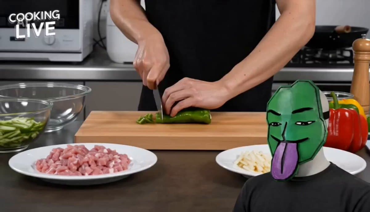 VTuber Style Cooking Live Video