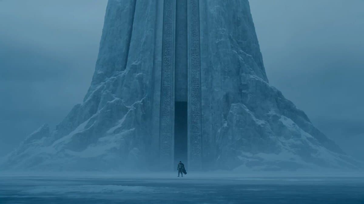 Lone Warrior at Frozen Mountain Gate