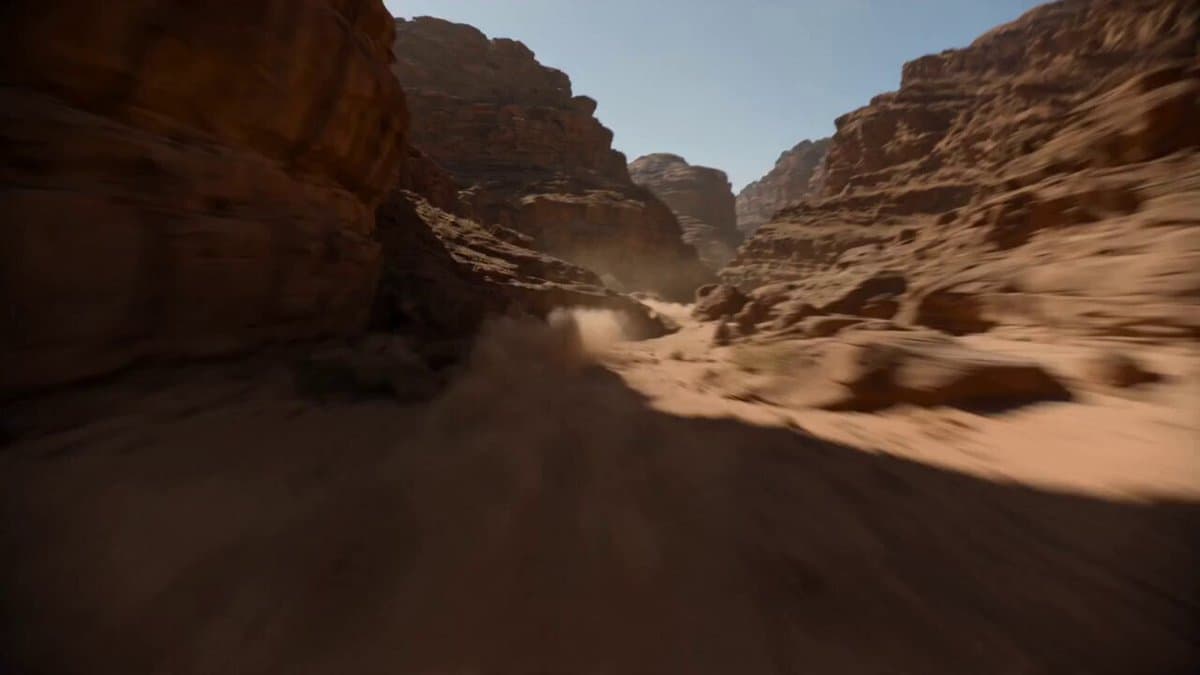 Supersonic Canyon Flight First-Person View