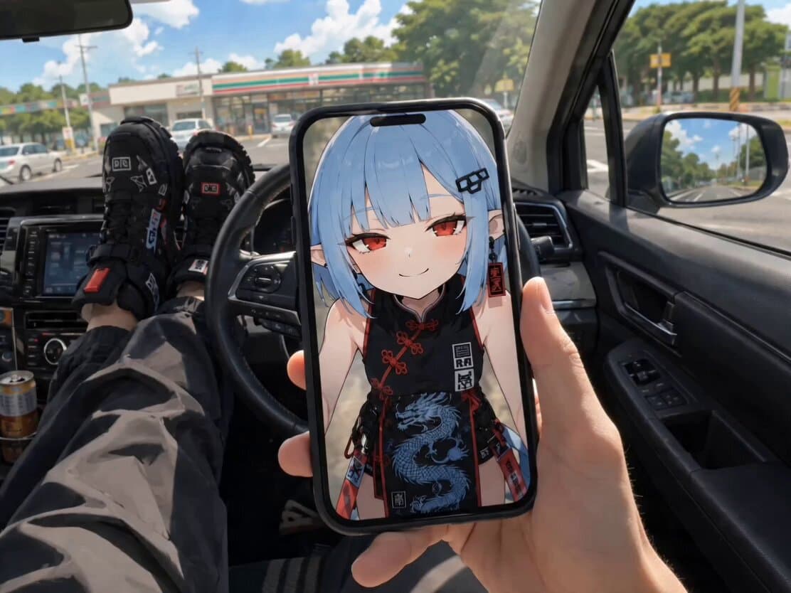 POV Singing Video Call in Car