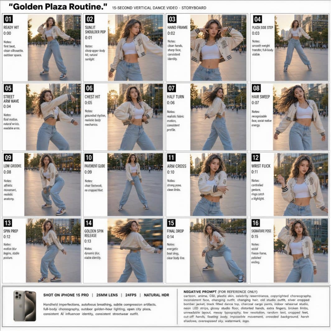 Golden Plaza Dance Storyboard