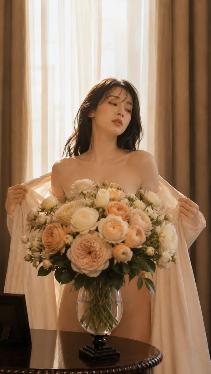 Floral Morning Fashion Portrait