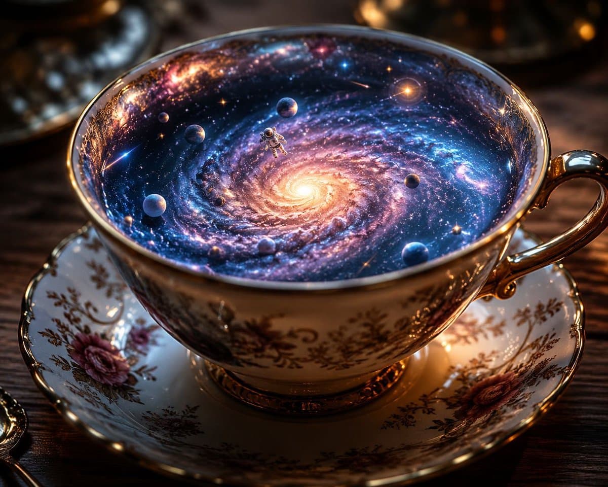 The Galaxy in a Teacup Macro Photography