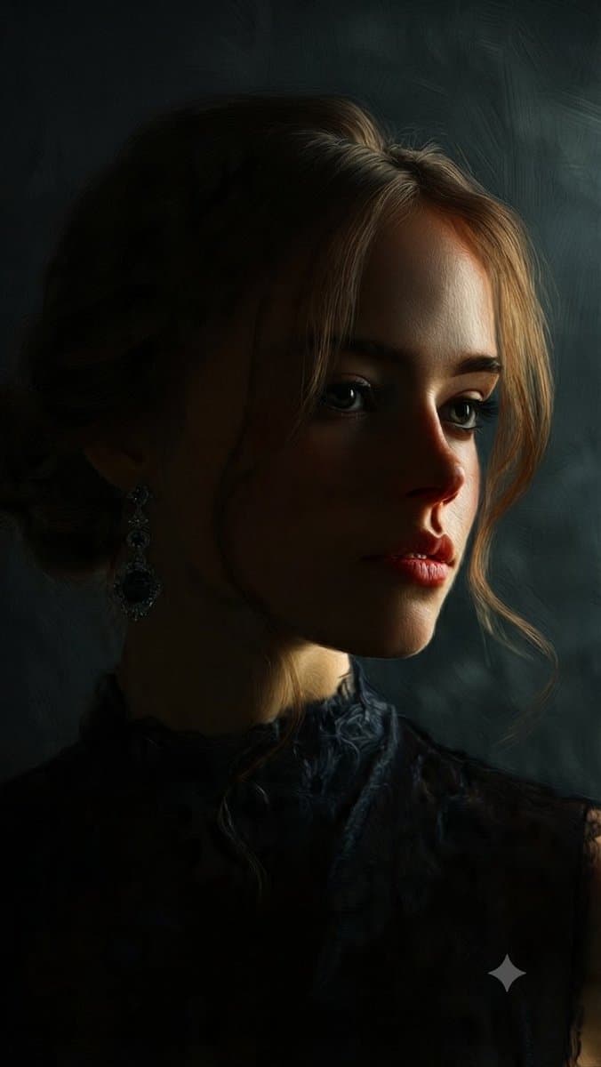 Fine Art Oil Portrait of a Young Woman