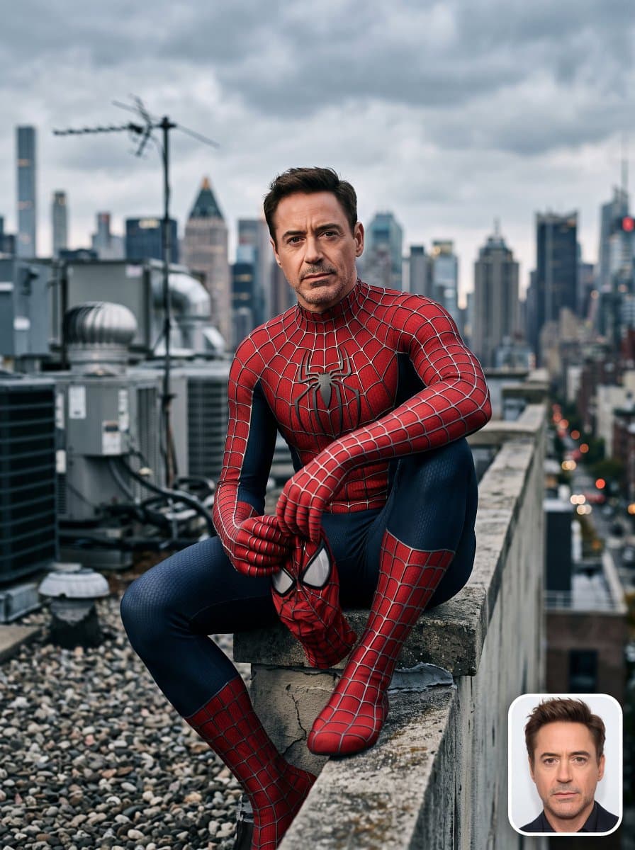 Spider-Man Rooftop Suit Portrait