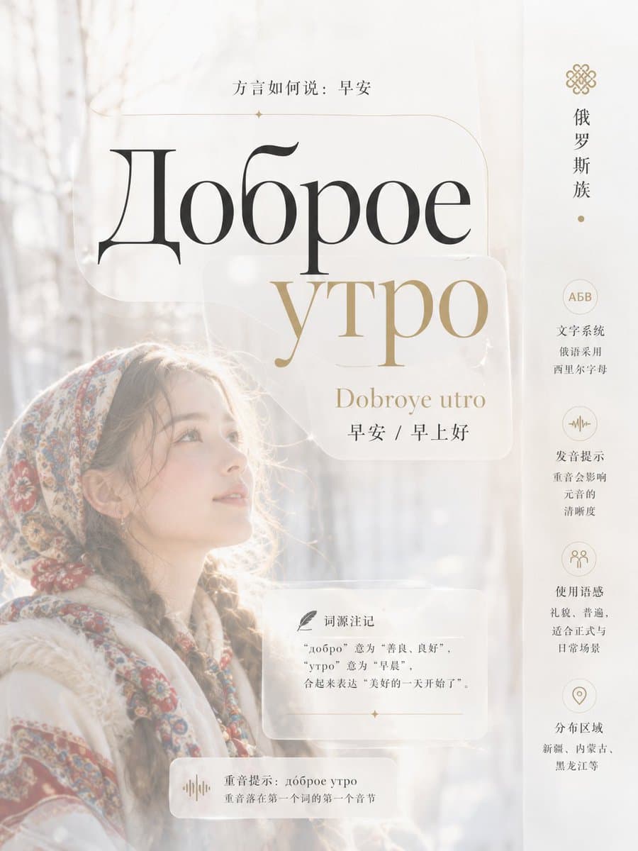 Ethnic Dialect Infographic Aesthetic Layout