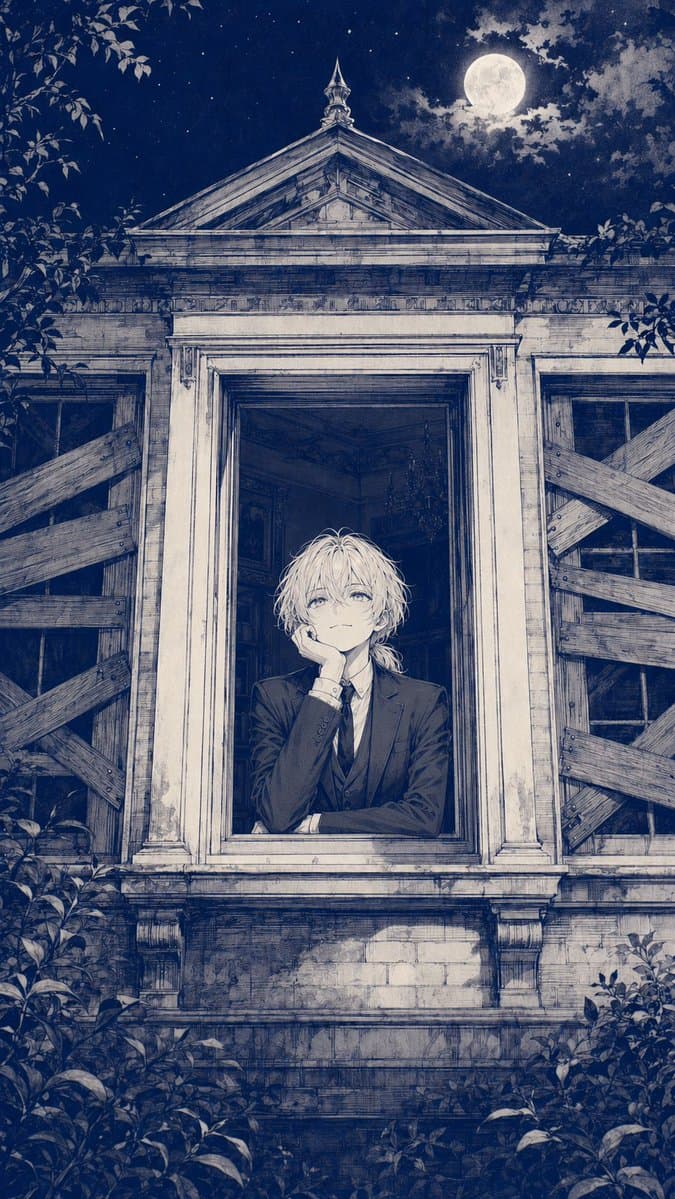 Moonlit Gothic Mansion Anime Cover