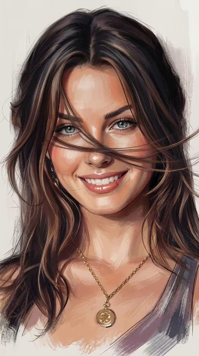 Expressive Painterly Realistic Hybrid Portrait
