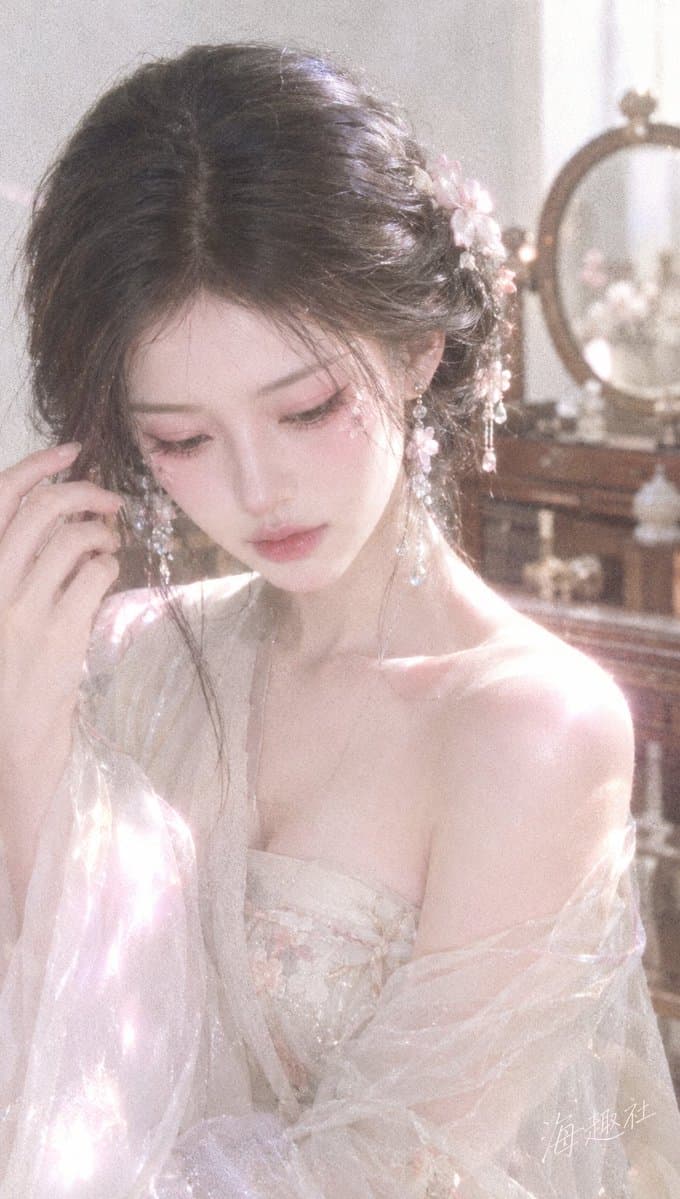 Dreamy Film Portrait of Korean Woman