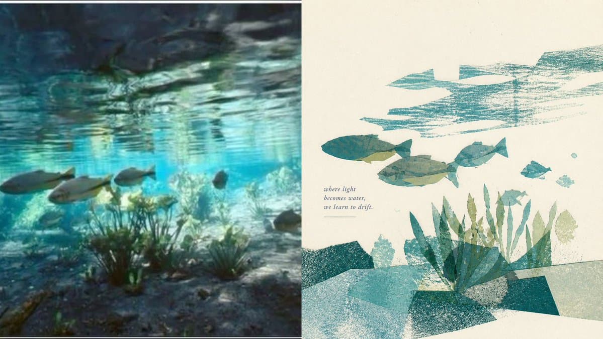 Underwater Risograph Diptych