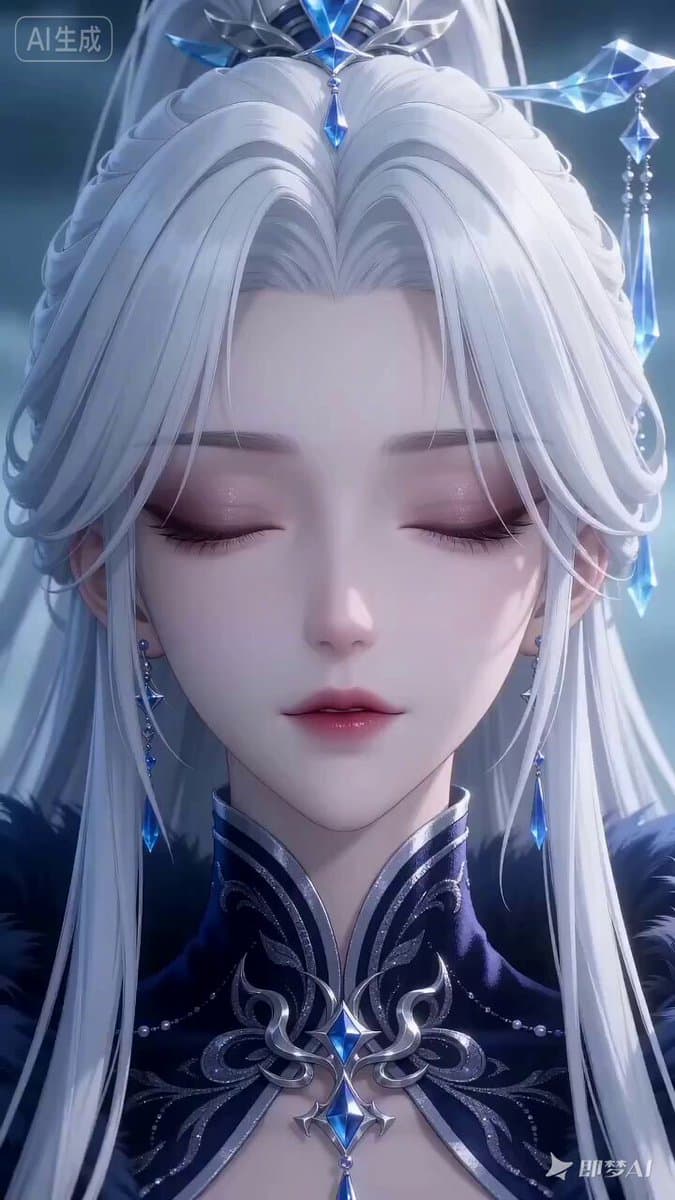 Seedance 2.0 Prompt for Anime Style White-Haired Girl
