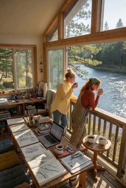 Open-Air River Cabin Studio