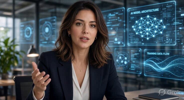 Talking AI Woman Video