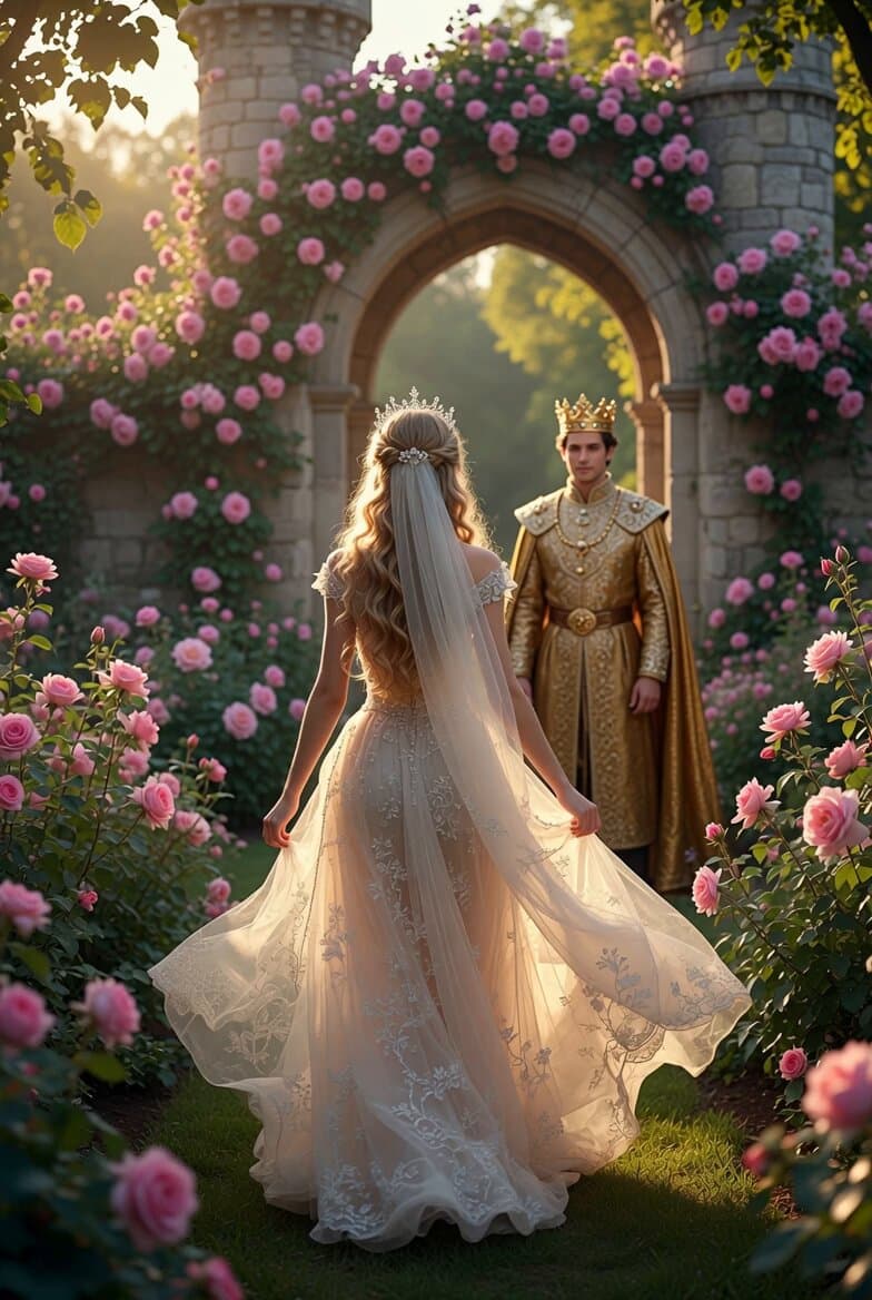Princess Walking Rose Path Video