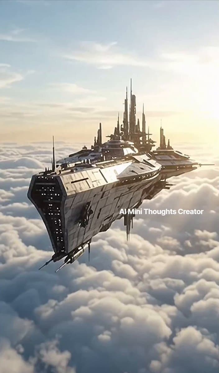 Futuristic City Ship Sci-Fi Video Prompt