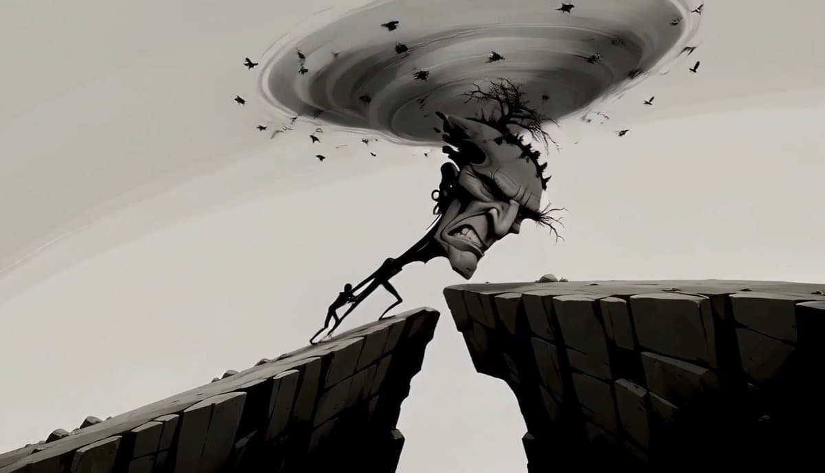 Surreal Tree Head Character Animation